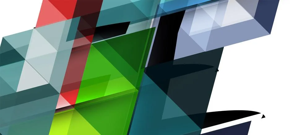 Abstract triangle pattern, colorful backdrop. Presentation template. Modern Stockillustratie