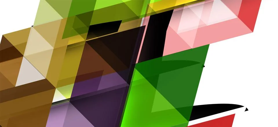 Abstract triangle pattern, colorful backdrop. Presentation template. Modern 스톡 일러스트