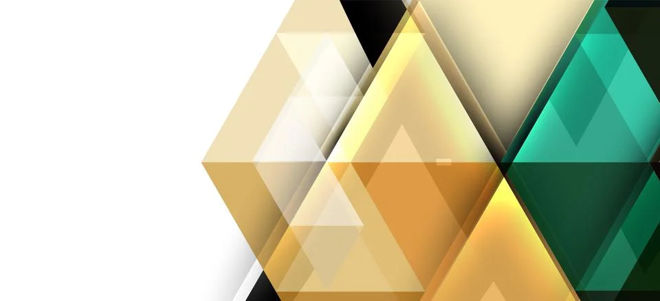 Abstract triangle pattern, colorful backdrop. Presentation template. Modern Stock Illustration