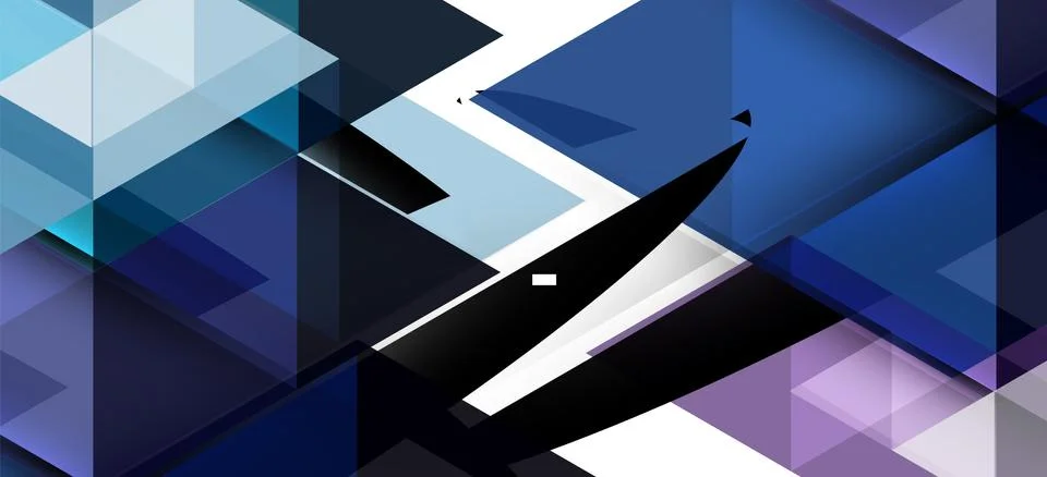 Abstract triangle pattern, colorful backdrop. Presentation template. Modern Illustrazione stock