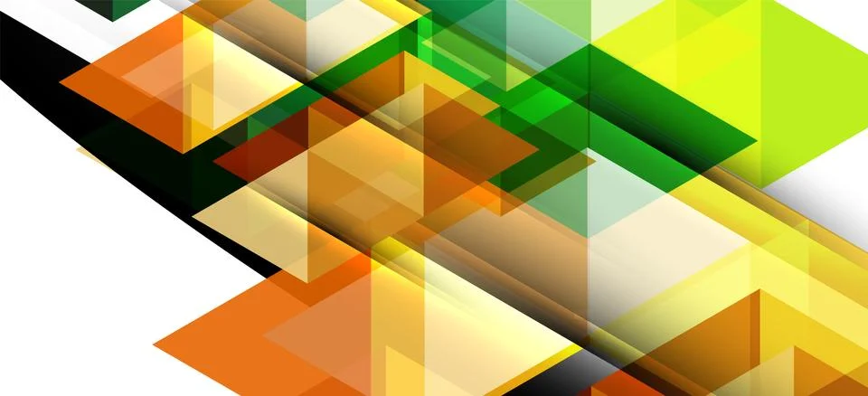 Abstract triangle pattern, colorful backdrop. Presentation template. Modern Illustrazione stock