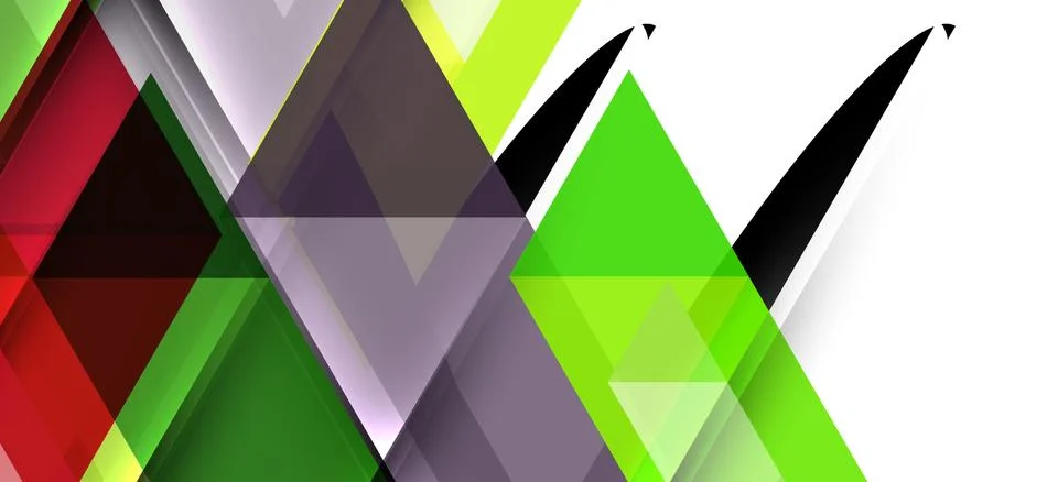 Abstract triangle pattern, colorful backdrop. Presentation template. Modern Stockillustratie