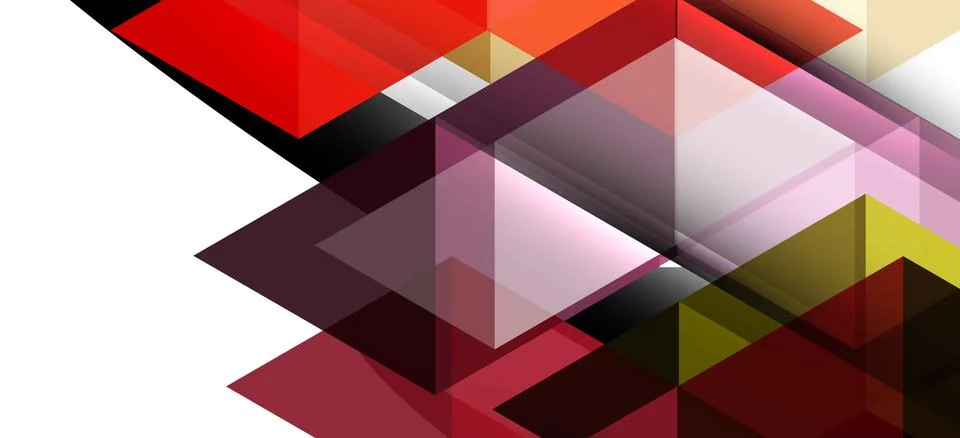 Abstract triangle pattern, colorful backdrop. Presentation template. Modern Illustrazione stock
