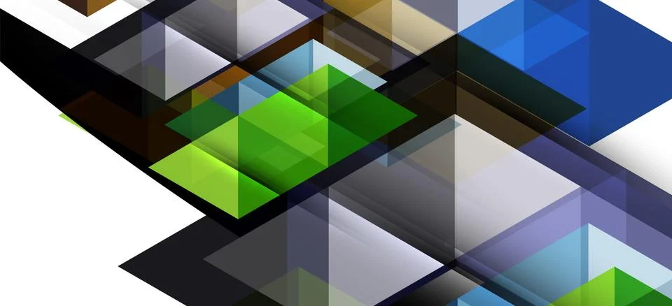 Abstract triangle pattern, colorful backdrop. Presentation template. Modern Stock Illustration