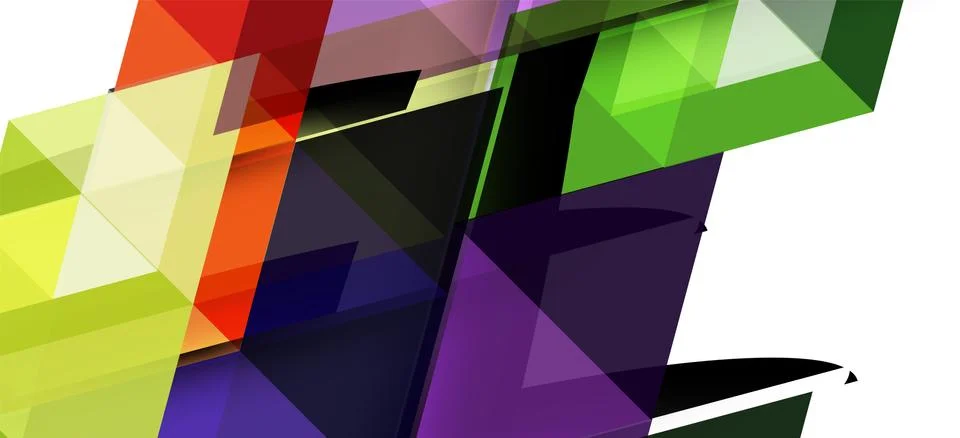 Abstract triangle pattern, colorful backdrop. Presentation template. Modern Illustrazione stock