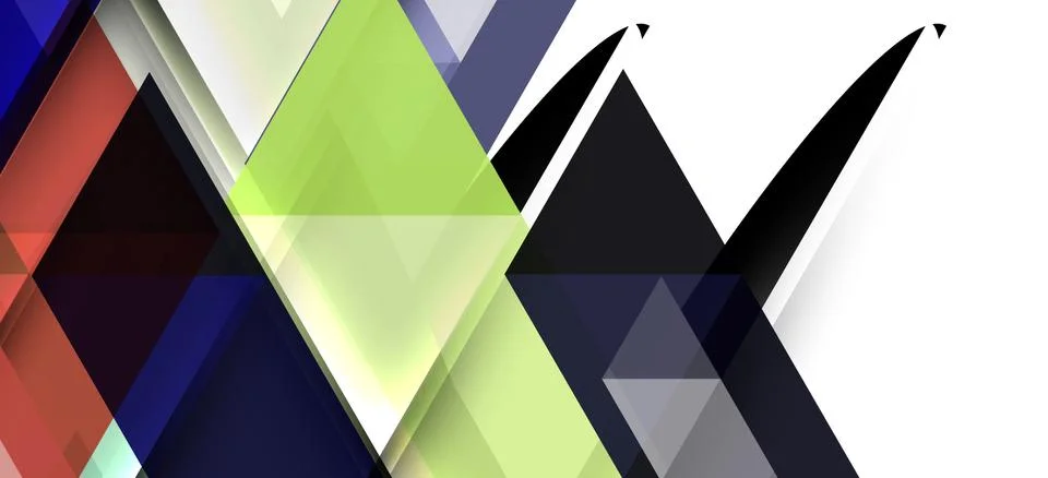 Abstract triangle pattern, colorful backdrop. Presentation template. Modern Illustrazione stock