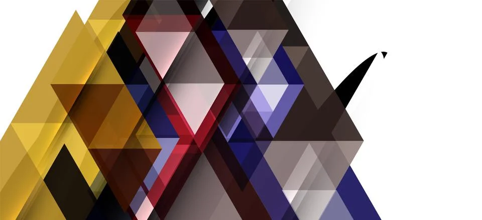 Abstract triangle pattern, colorful backdrop. Presentation template. Modern Stock Illustration