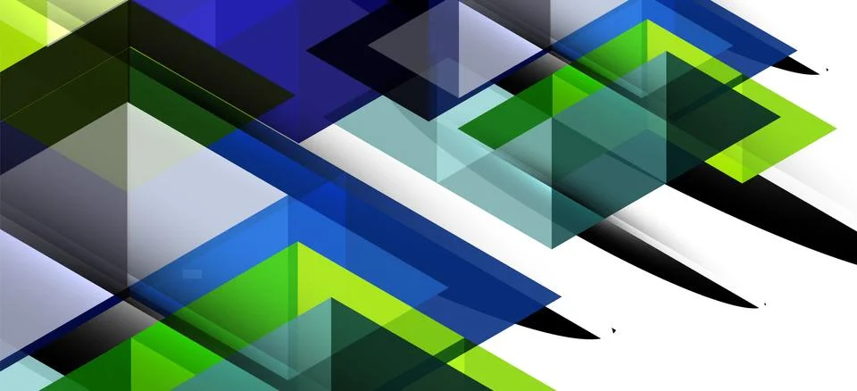 Abstract triangle pattern, colorful backdrop. Presentation template. Modern Stock Illustration