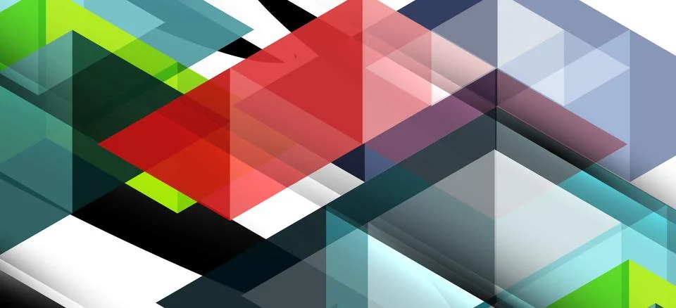 Abstract triangle pattern, colorful backdrop. Presentation template. Modern 스톡 일러스트