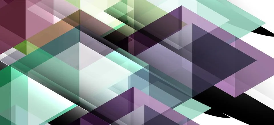 Abstract triangle pattern, colorful backdrop. Presentation template. Modern Stock Illustration