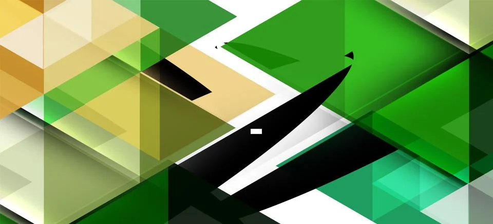 Abstract triangle pattern, colorful backdrop. Presentation template. Modern Illustrazione stock