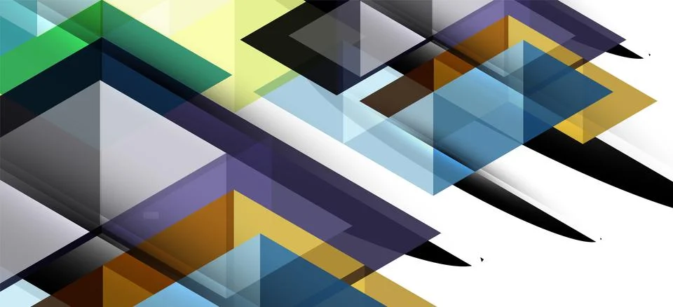 Abstract triangle pattern, colorful backdrop. Presentation template. Modern Stock Illustration