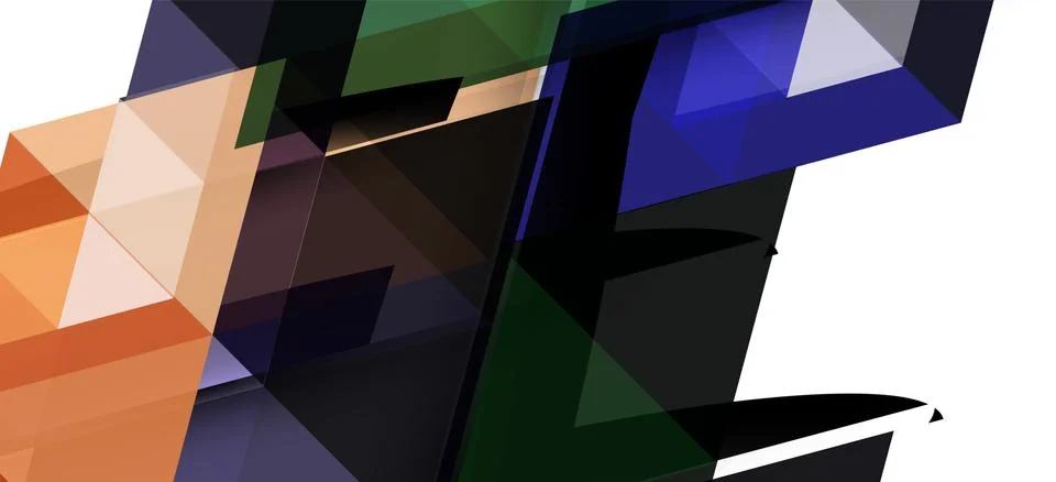 Abstract triangle pattern, colorful backdrop. Presentation template. Modern Stock Illustration