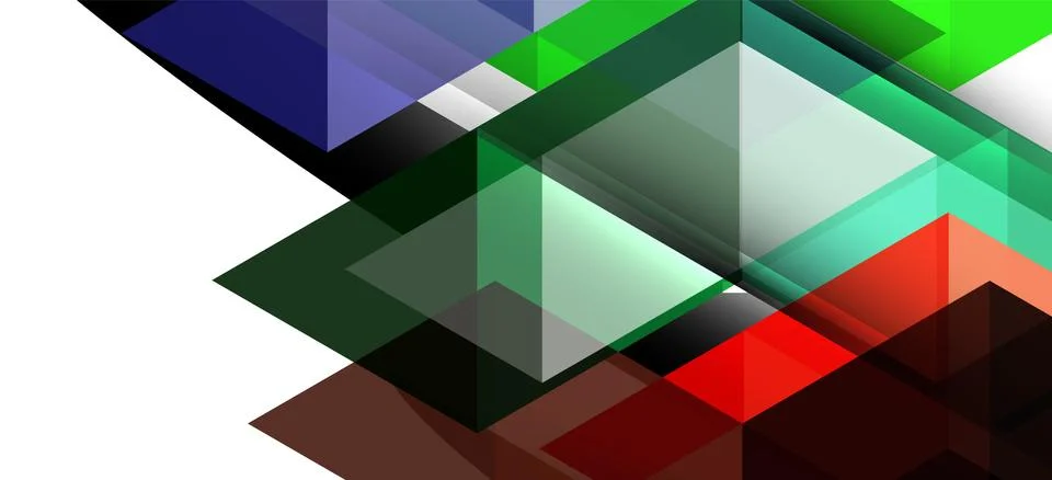 Abstract triangle pattern, colorful backdrop. Presentation template. Modern Stock Illustration
