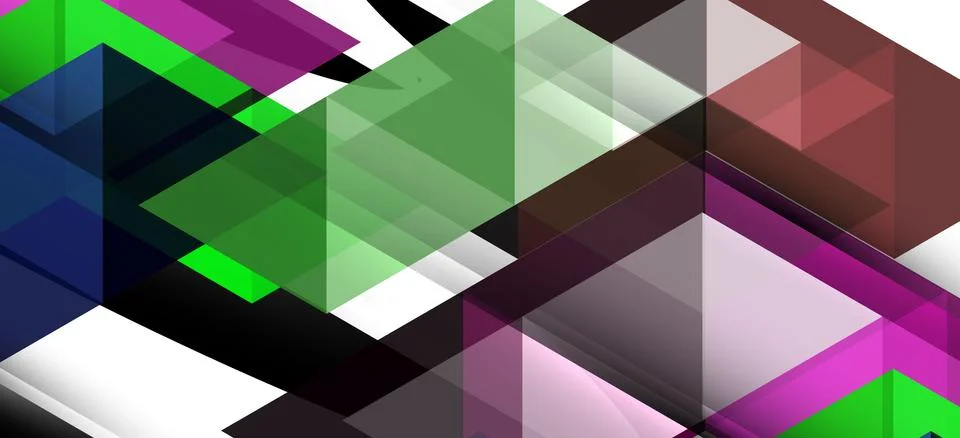 Abstract triangle pattern, colorful backdrop. Presentation template. Modern Stockillustratie
