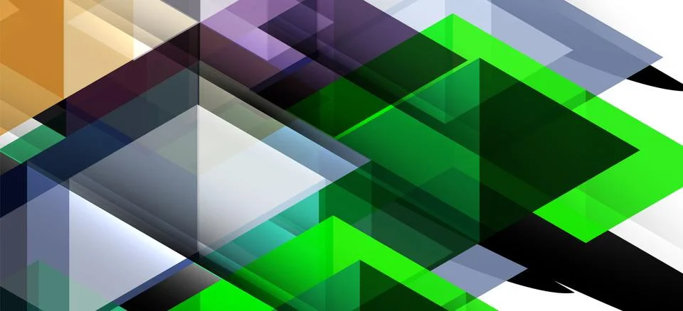 Abstract triangle pattern, colorful backdrop. Presentation template. Modern Illustrazione stock