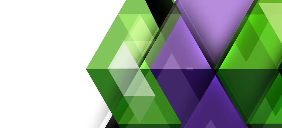 Abstract triangle pattern, colorful backdrop. Presentation template. Modern Stock Illustration