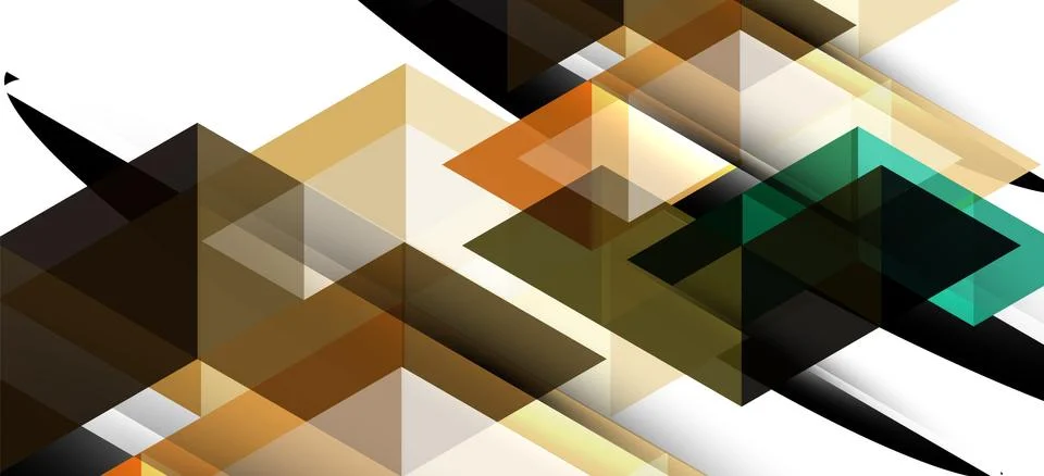 Abstract triangle pattern, colorful backdrop. Presentation template. Modern Illustrazione stock