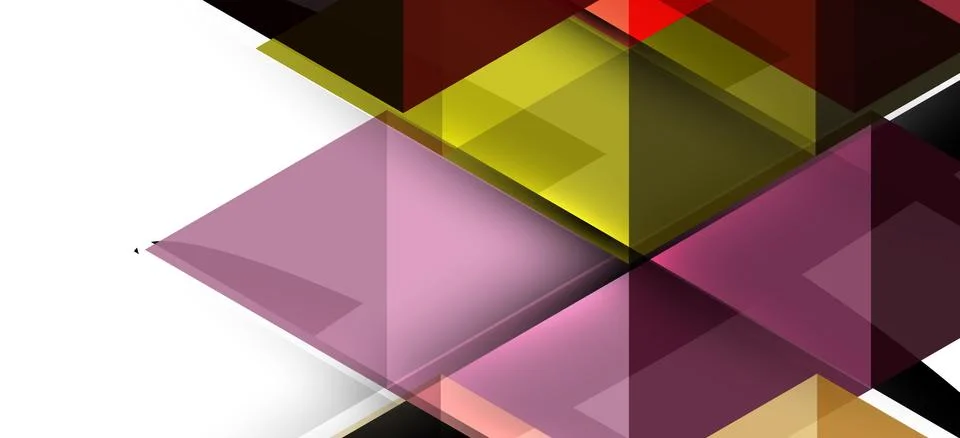Abstract triangle pattern, colorful backdrop. Presentation template. Modern Stock Illustration