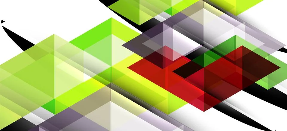 Abstract triangle pattern, colorful backdrop. Presentation template. Modern Illustrazione stock