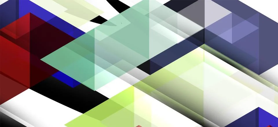 Abstract triangle pattern, colorful backdrop. Presentation template. Modern Stock Illustration