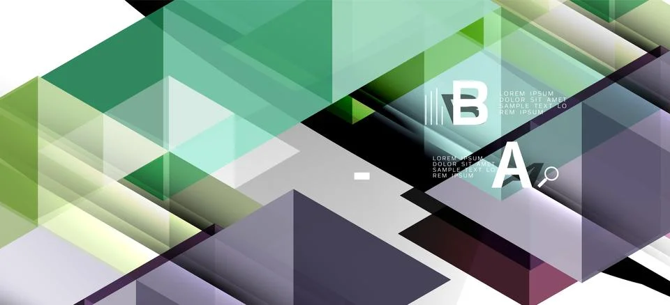 Abstract triangle pattern, colorful backdrop. Presentation template. Modern 스톡 일러스트