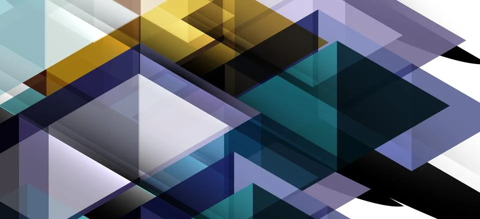 Abstract triangle pattern, colorful backdrop. Presentation template. Modern Stock Illustration