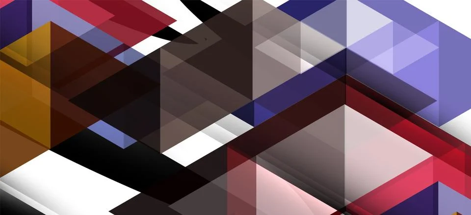 Abstract triangle pattern, colorful backdrop. Presentation template. Modern Stock Illustration