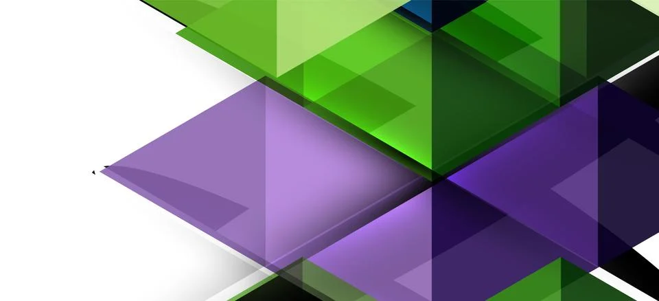 Abstract triangle pattern, colorful backdrop. Presentation template. Modern Illustrazione stock