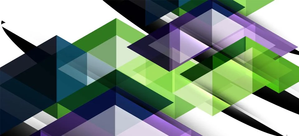 Abstract triangle pattern, colorful backdrop. Presentation template. Modern Stock Illustration