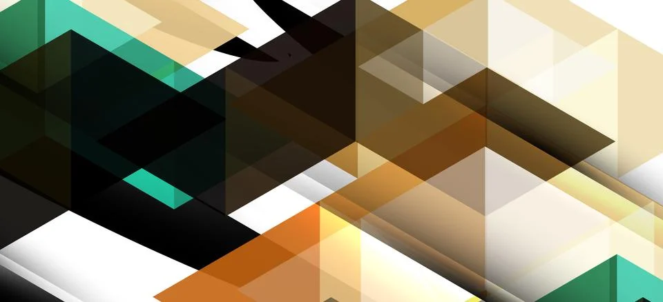 Abstract triangle pattern, colorful backdrop. Presentation template. Modern Stock Illustration