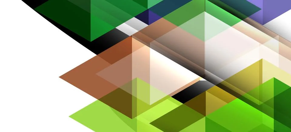 Abstract triangle pattern, colorful backdrop. Presentation template. Modern Stock Illustration