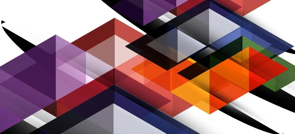 Abstract triangle pattern, colorful backdrop. Presentation template. Modern Stock Illustration