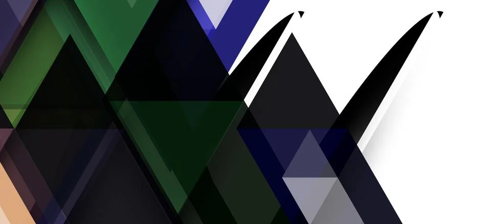 Abstract triangle pattern, colorful backdrop. Presentation template. Modern Stock Illustration