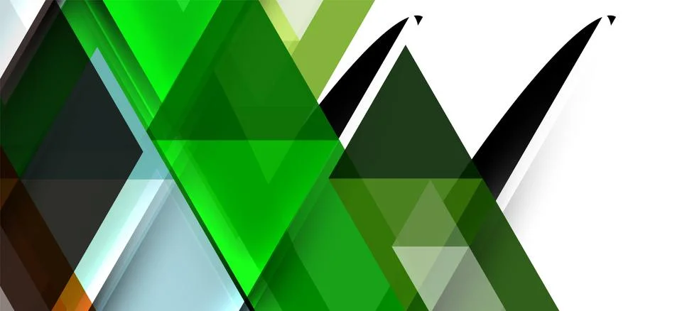 Abstract triangle pattern, colorful backdrop. Presentation template. Modern Illustrazione stock