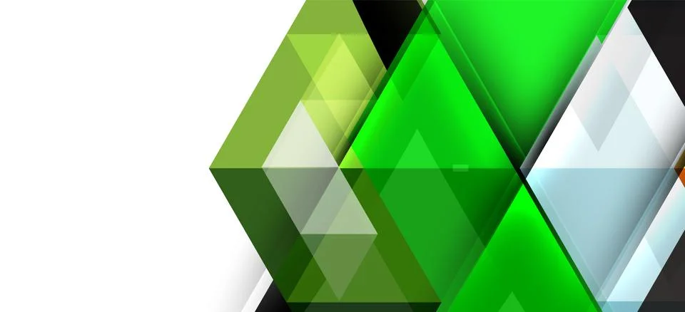 Abstract triangle pattern, colorful backdrop. Presentation template. Modern Stock Illustration