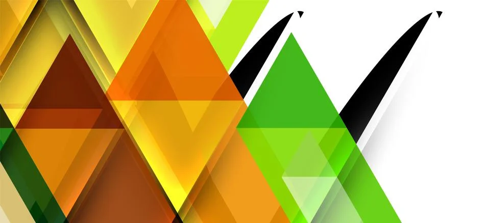 Abstract triangle pattern, colorful backdrop. Presentation template. Modern 스톡 일러스트