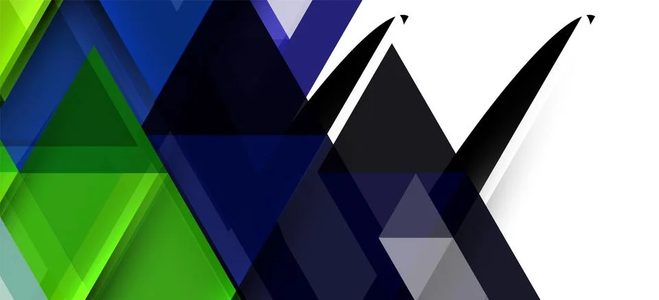 Abstract triangle pattern, colorful backdrop. Presentation template. Modern Stock Illustration