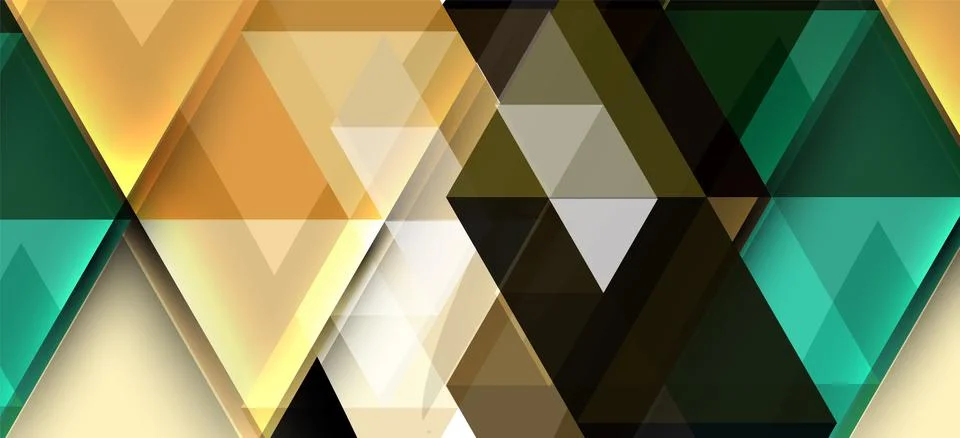 Abstract triangle pattern, colorful backdrop. Presentation template. Modern 스톡 일러스트