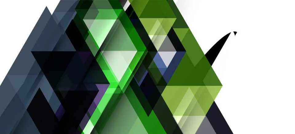 Abstract triangle pattern, colorful backdrop. Presentation template. Modern Stock Illustration