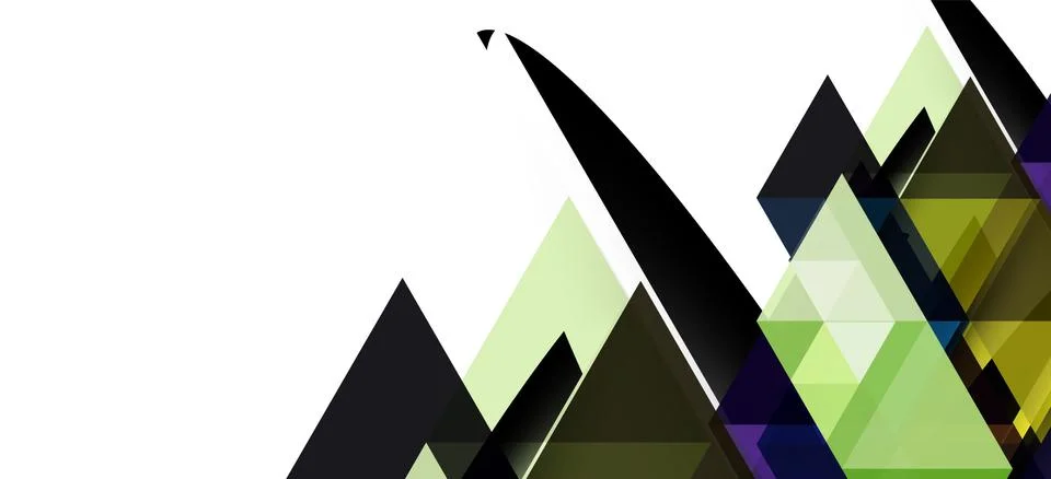 Abstract triangle pattern, colorful backdrop. Presentation template. Modern Illustrazione stock