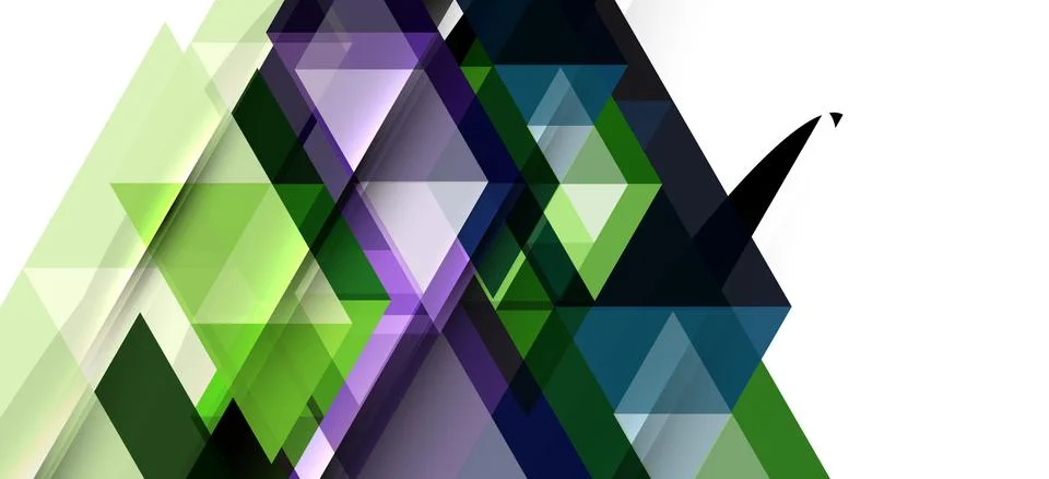 Abstract triangle pattern, colorful backdrop. Presentation template. Modern Stock Illustration