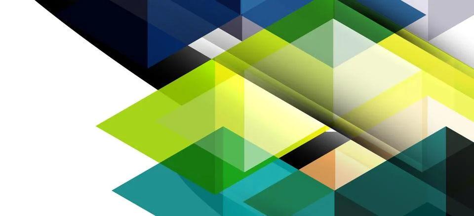 Abstract triangle pattern, colorful backdrop. Presentation template. Modern Illustrazione stock