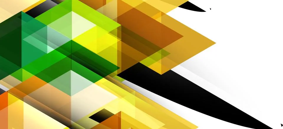 Abstract triangle pattern, colorful backdrop. Presentation template. Modern Stock Illustration