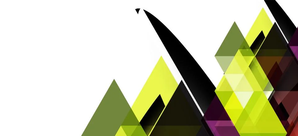 Abstract triangle pattern, colorful backdrop. Presentation template. Modern Stockillustratie