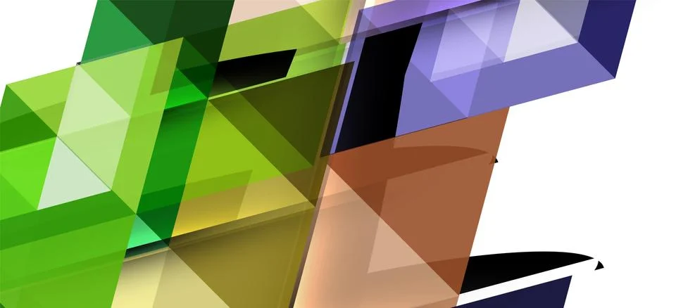 Abstract triangle pattern, colorful backdrop. Presentation template. Modern 스톡 일러스트