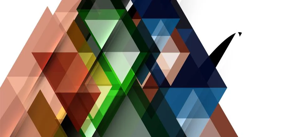 Abstract triangle pattern, colorful backdrop. Presentation template. Modern 스톡 일러스트
