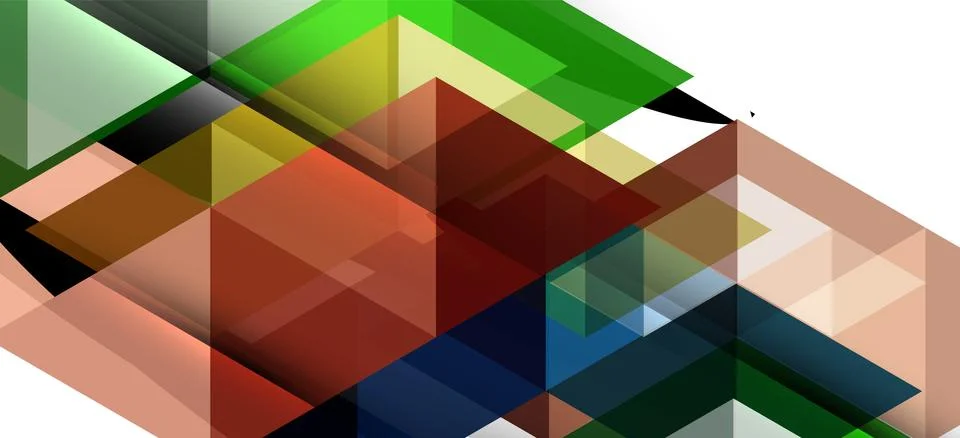 Abstract triangle pattern, colorful backdrop. Presentation template. Modern Stock Illustration