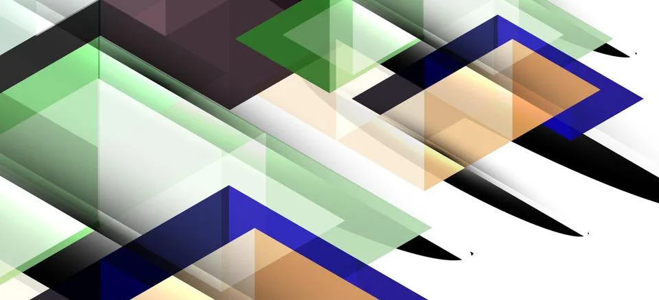 Abstract triangle pattern, colorful backdrop. Presentation template. Modern Stock Illustration