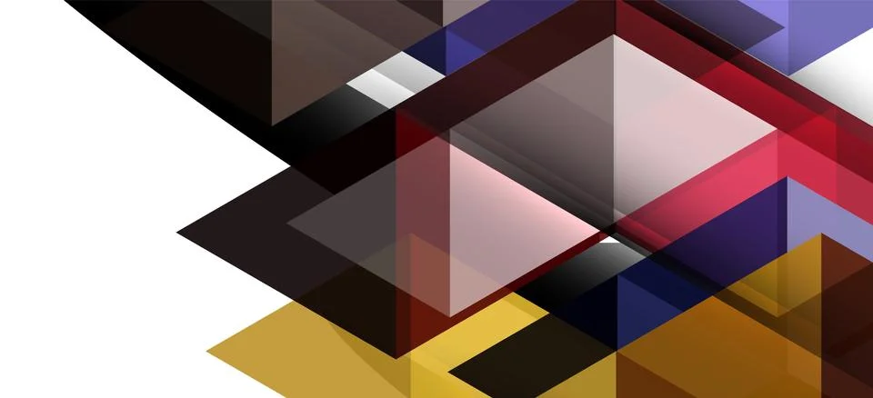 Abstract triangle pattern, colorful backdrop. Presentation template. Modern Stock Illustration